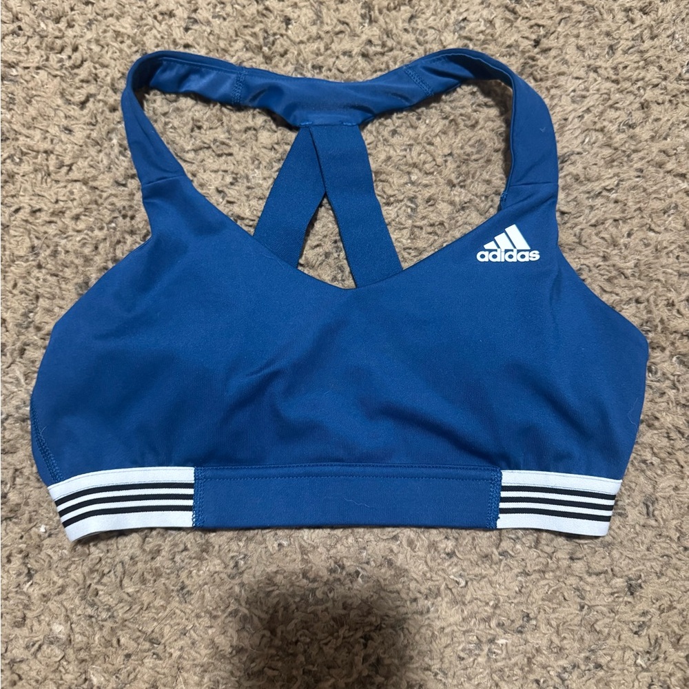 Adidas Blue Racerback Swim Top
